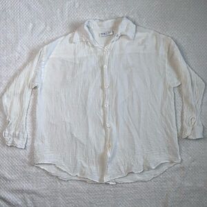 Tan + Lines by Sivan Ayla White Long sleeve button up